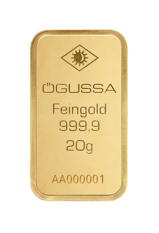 ÖGUSSA Befektetési Aranytömb 20 gramm