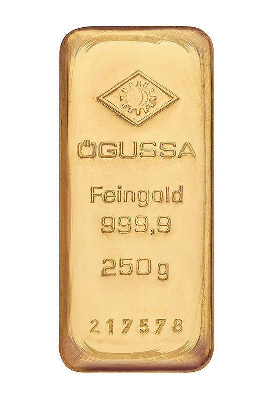 ÖGUSSA Befektetési Aranytömb 250 gramm