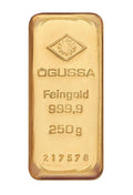 ÖGUSSA Befektetési Aranytömb 250 gramm