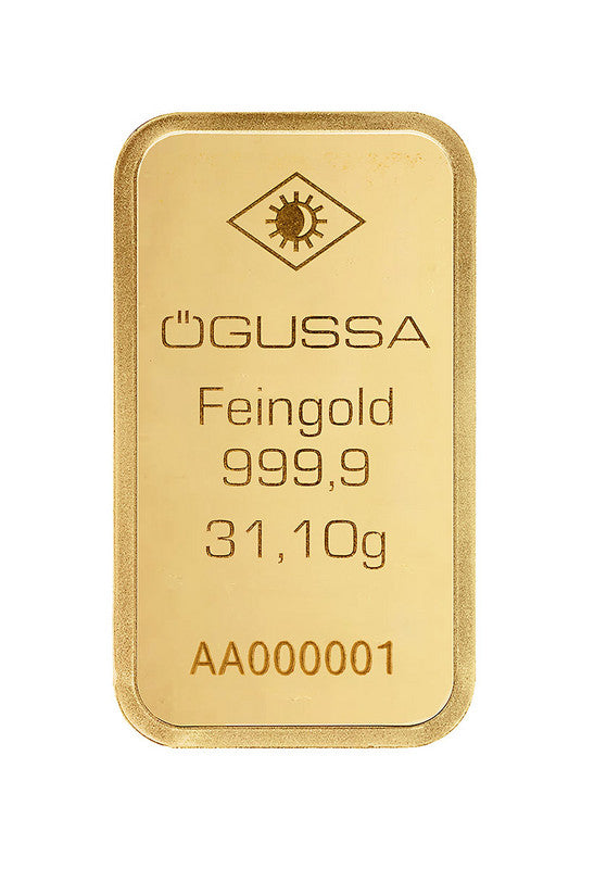 ÖGUSSA Befektetési Aranytömb 31.1 gramm