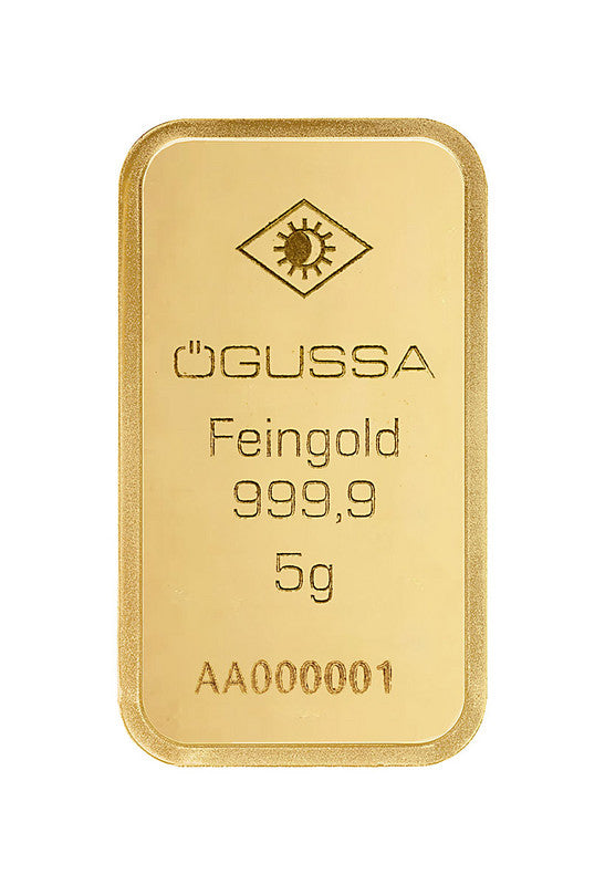 ÖGUSSA Befektetési Aranytömb 5 gramm